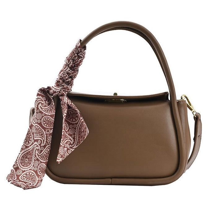 Pure Color Silk Scarf Printed Trendy Handbags - Trendha