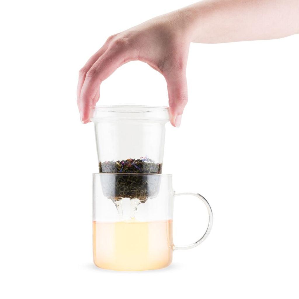Blake Glass Tea Infuser Mug - Trendha