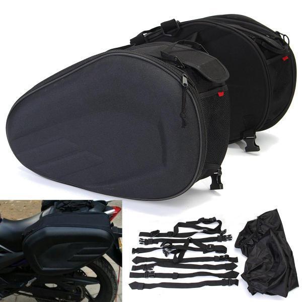 36-58L Motorcycle Motor Bike Saddlebags Soft Saddle Bag Side Seat Luggage - Trendha