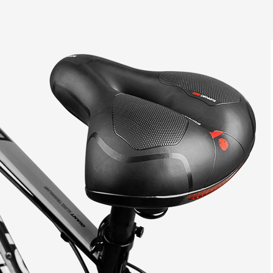 Extra Wide Breathable Comfy Cushioned Universal Bike Seat Waterproof Damping Bicycle Soft Padded Saddle - Trendha