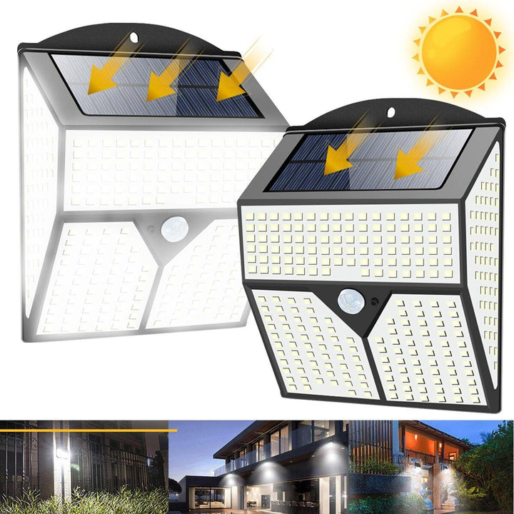1/2Pcs 436LED Solar Light Infrared Motion Sensor Garden Security Wall Light New - Trendha
