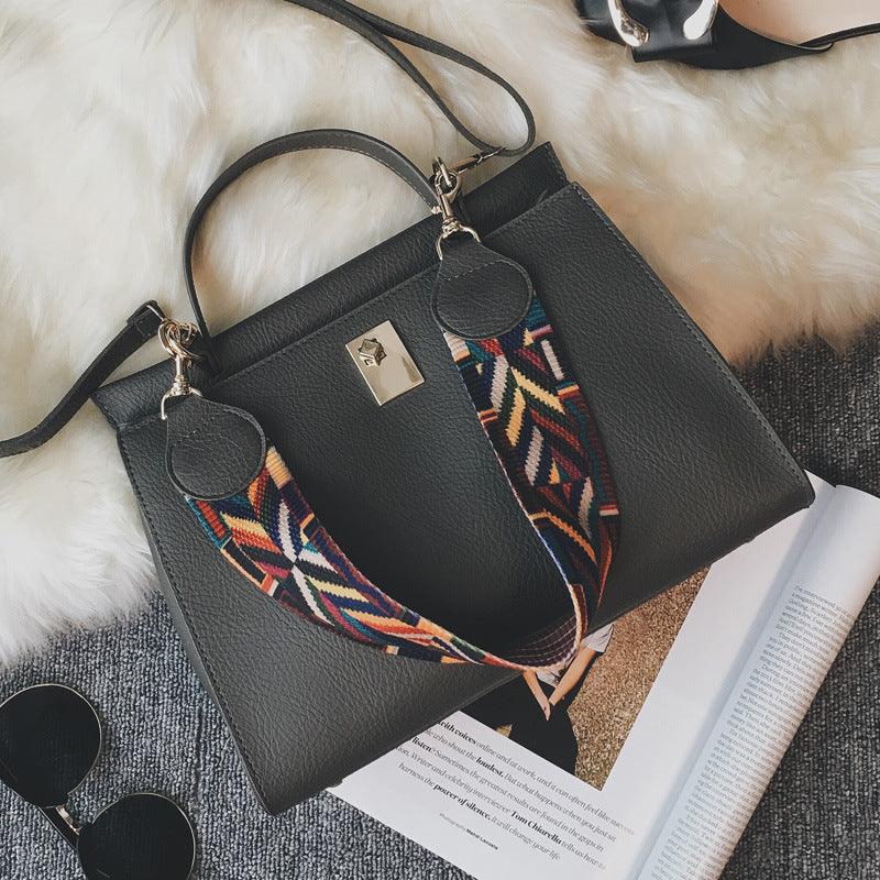 In The Spring Of 2021 New Handbag Korean Color Strap Shoulder Bag Handbag Shoulder Lock Casual Fashion - Trendha