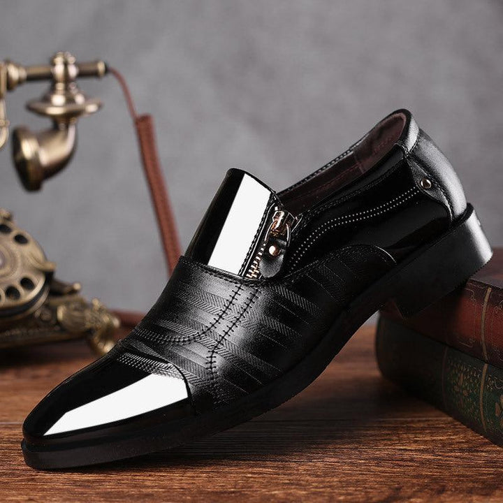 Men's New Business Leather Shoes Hollowed Out Breathable - Trendha