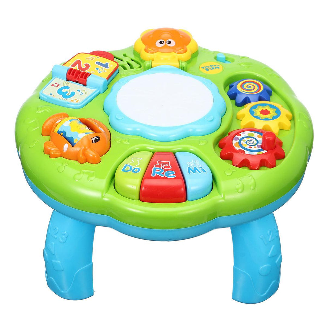 Educational Piano Pat Drum Musical Baby Activity Learning Table Game Playing Toys - Trendha