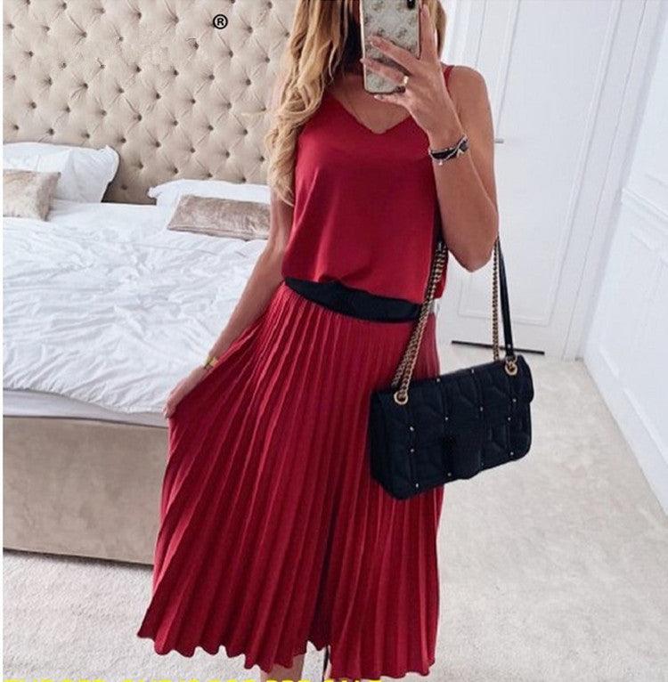 V-neck camisole dress - Trendha
