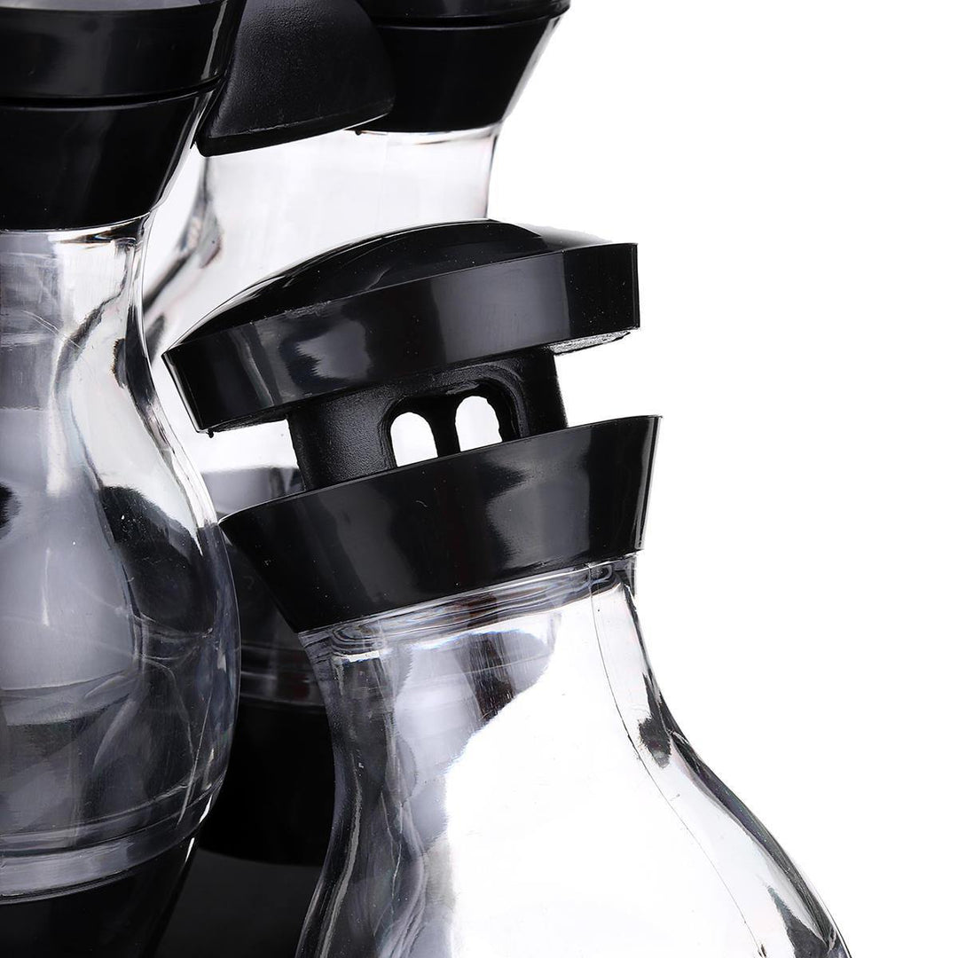 8 Jar Rotating Kitchen Spice Rack Bottle Storage Holder Condiments Container - Trendha