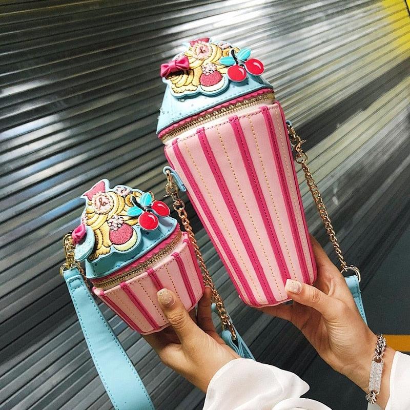 Ice cream messenger bag - Trendha