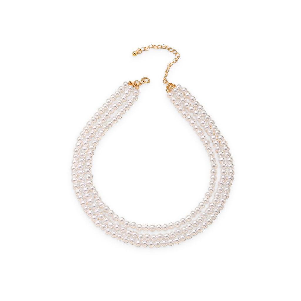 Multilayered Pearl Necklace - Trendha