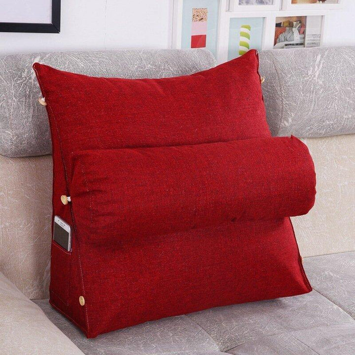 Adjustable Triangle Cushion PP Cotton Washable with Side Pocket Design for Home Textiles - Trendha