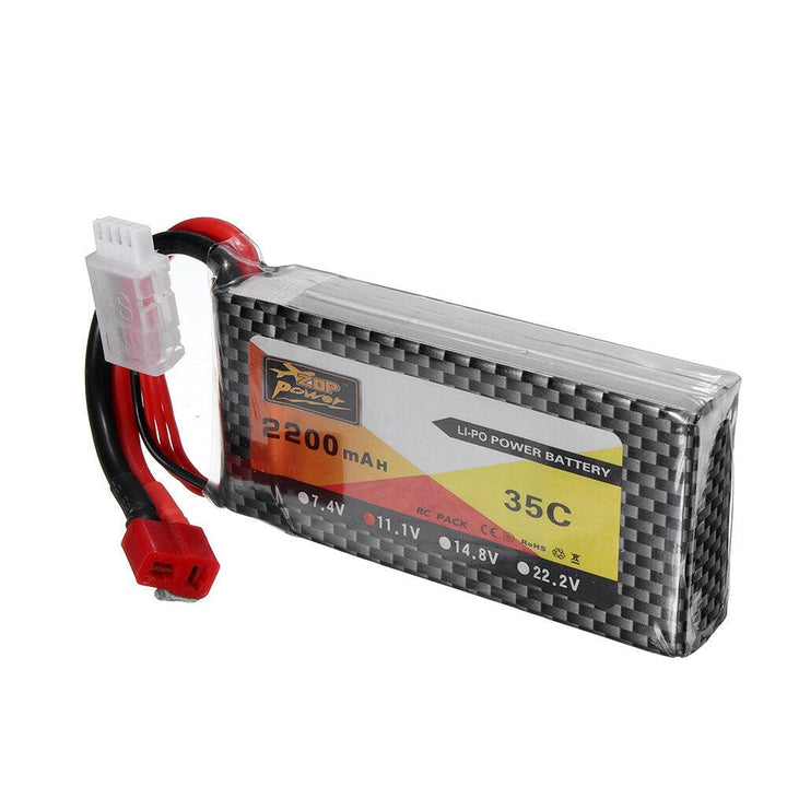 ZOP Power 11.1V 2200mAh 35C 3S Lipo Battery T Plug For RC Models - Trendha