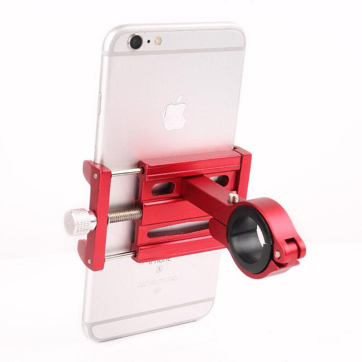 Aluminum Alloy Phone Holder 3.5"-6.5" Adjustable Phone Clip Stand Shockproof Portable Bike Holder Phone Bracket For Cycling Bicycle - Trendha