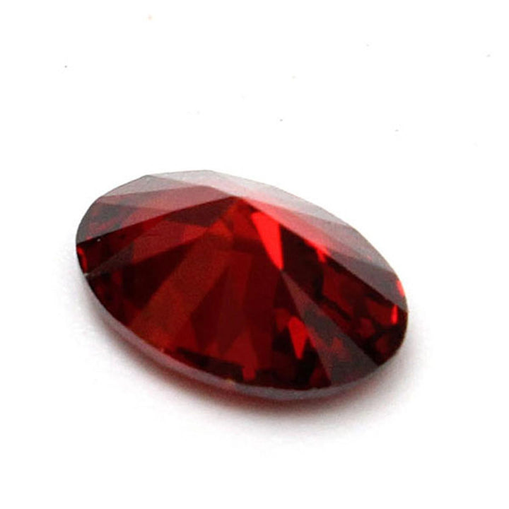 7x5mm Oval Red Loose Gemstone Ring Necklace DIY Accessories - Trendha
