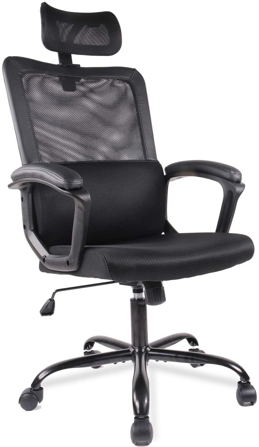 Mesh chair Black Desk Chair Computer Office Chair - Trendha