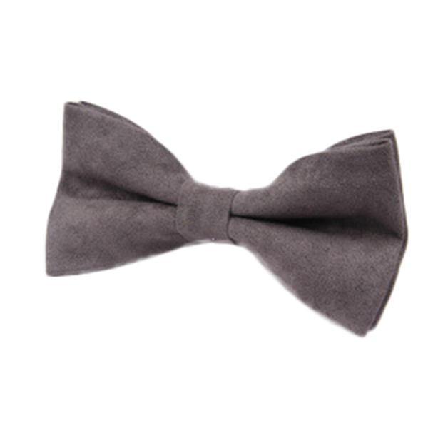 Men Solid Double Layer Formal Suit Corduroy Business Bow Tie - Trendha