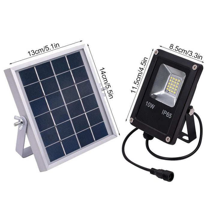 Solar Powered 10W 20LED SMD5730 Waterproof IP65 Remote+Timer+Light Control Flood Light - Trendha