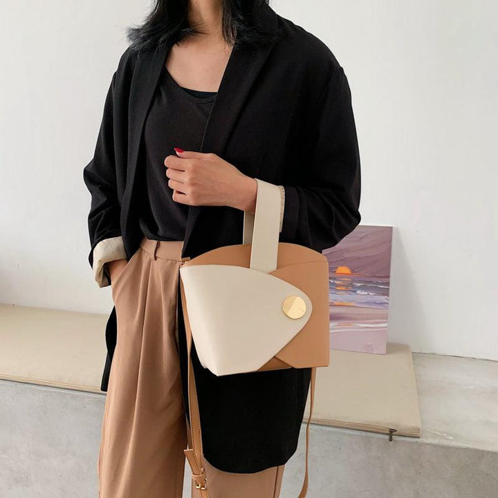 Solid color shoulder bag - Trendha