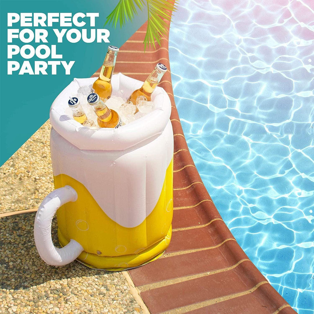 Large Inflatable Beer Mug Cooler Pool Float Drink Cooler For Adults Parties 2 In1 Drink Floatie And Party Supplies Great Toy For Beach Pool And Jacuzzi - Trendha