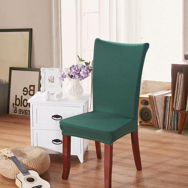 Honana WX-917 Elegant Fabric Solid Color Stretch Chair Seat Cover Computer Dining Room Hotel Wedding Decor - Trendha