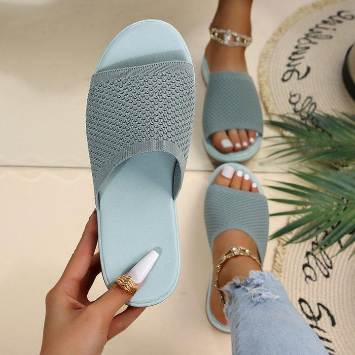 Stylish Soft Bottom Flying Weave Wedge Sandals for Women - Trendha