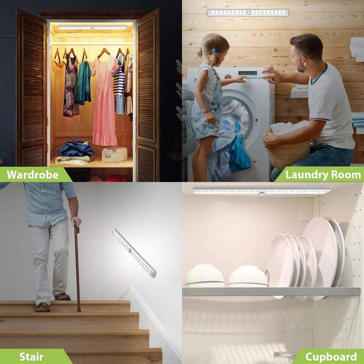 Wireless LED Cabinet Night Light Motion Sensor Light Closet Night Lamp for Kitchen Bedroom Staircase Lighting - Trendha