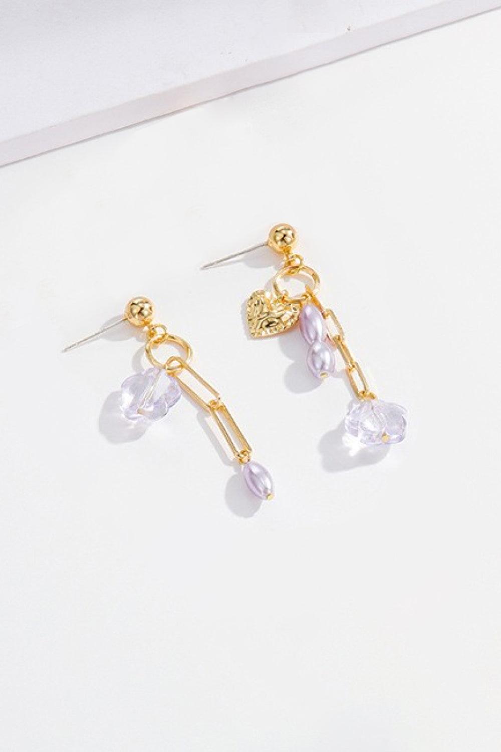 Center Of Attention Drop Earrings - Trendha