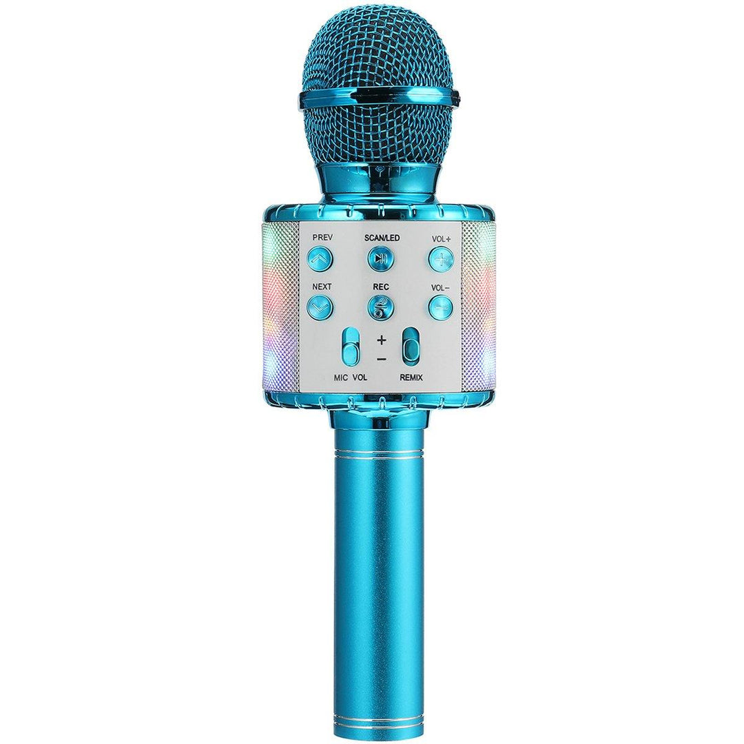 Bakeey 858L Wireless Microphone 2x13W Stereo DSP Noise Reduction bluetooth Speaker 2600mAh TF Card Luminous Karaoke Mic Recorder for K Songs KTV - Trendha