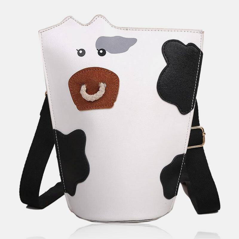 Women PU Leather Cows Pattern Fashion Casual Crossbody Bags Shoulder Bags - Trendha