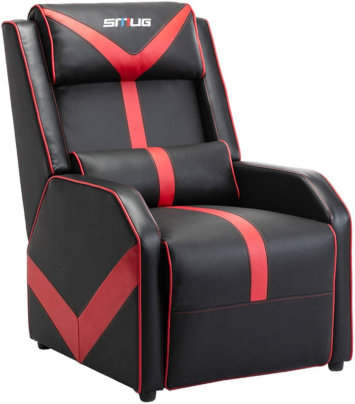 Gaming Recliner Chair Single Living Room Sofa Racing Style Ergonomic Lounge Sofa Modern PU Leather Recliner Home Theater Seat for Living & Gaming Room - Trendha