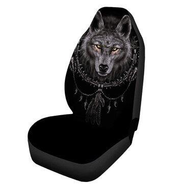 Universal Wolf Shape Polyester Car Seat Cover SUV Cushion Protector Comfortable - Trendha