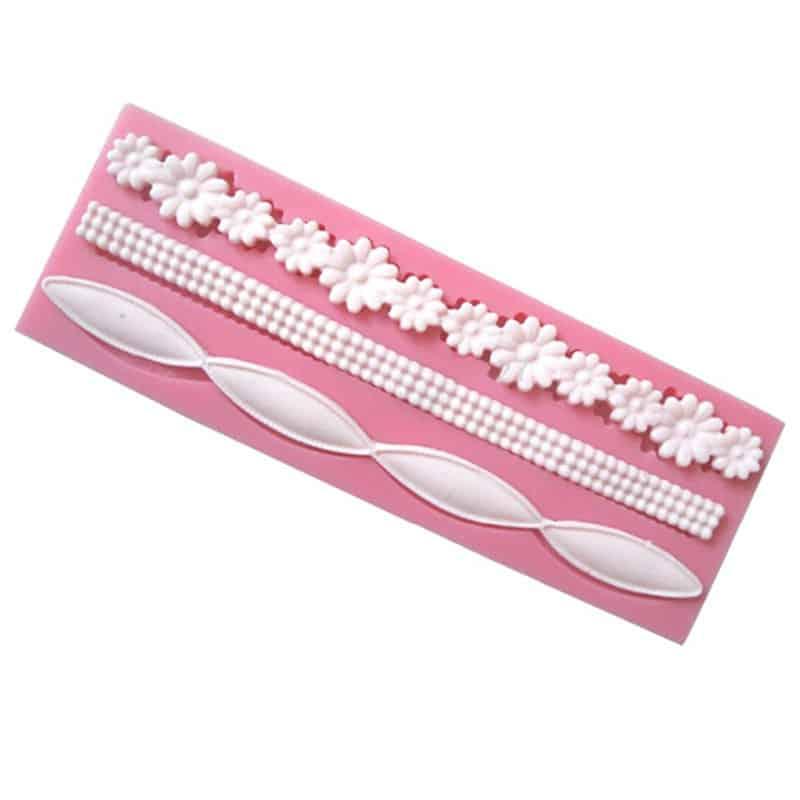 3D Lace Chain Shaped Silicone Cake Mold