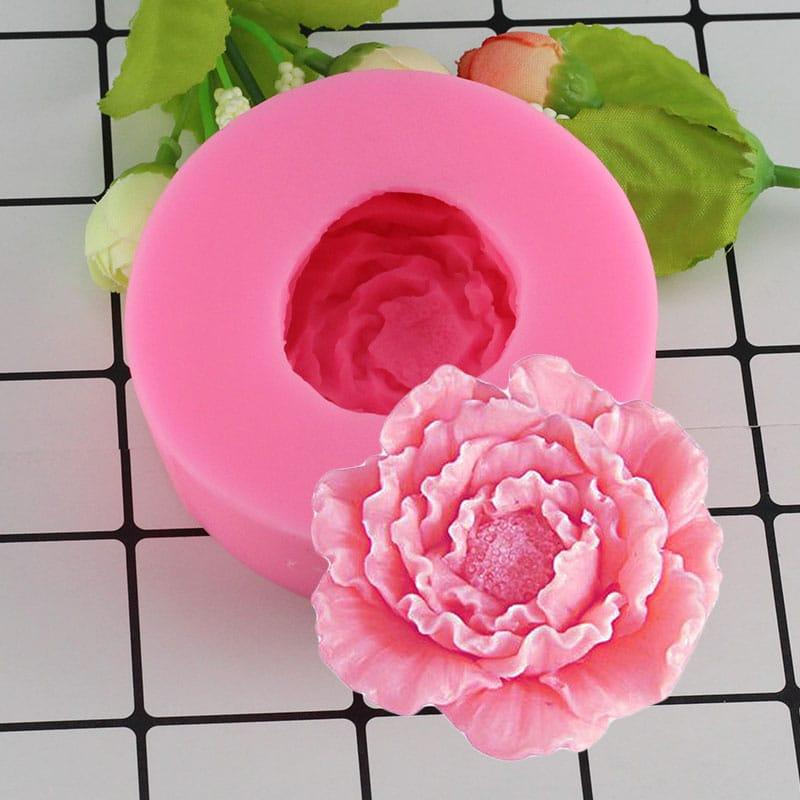 3D Peony Flower Silicone Cake Mold - Trendha