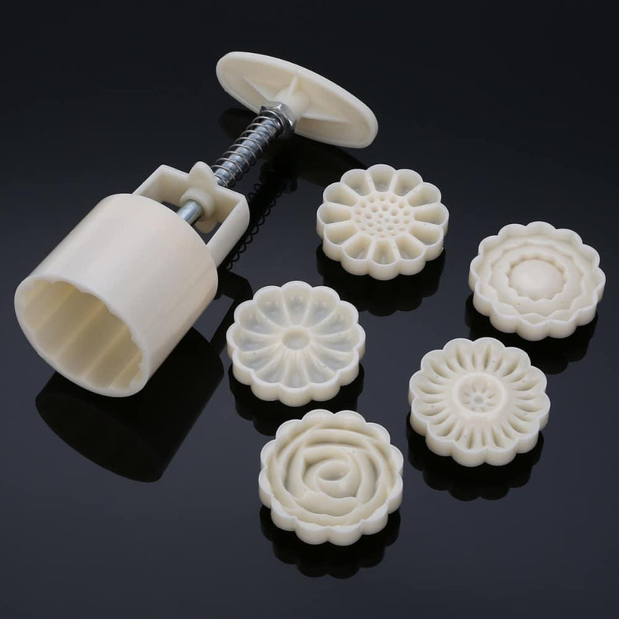 3D Rose Shaped Hand Pressure Cake Molds 7 pcs/Set - Trendha