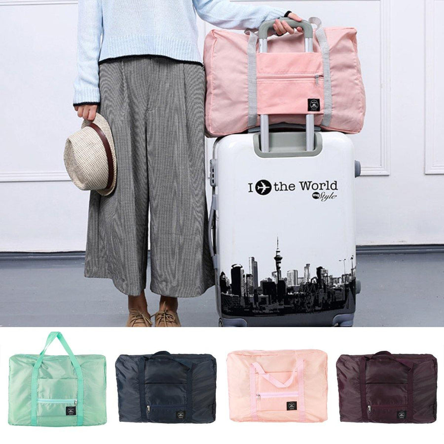 420D Waterpoof Folding Travel Luggage Storage Bags Portable Outdoor Camping Carry-On Duffle Bag - Trendha