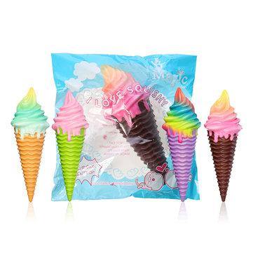 Squishy Ice Cream 30*10*9.5CM Jumbo Decoration With Packaging Gift Collection Slow Rising Jumbo Toys - Trendha