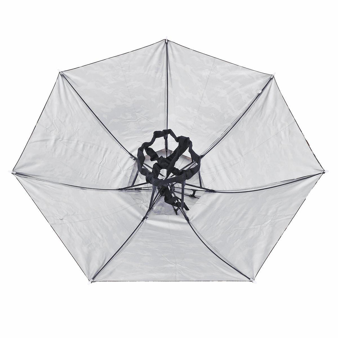 ZANLURE Foldable Double Layer Sun-proof Fishing Umbrella Hat Outdoor Camping Hiking Golf Umbrella Headwear Cap - Trendha