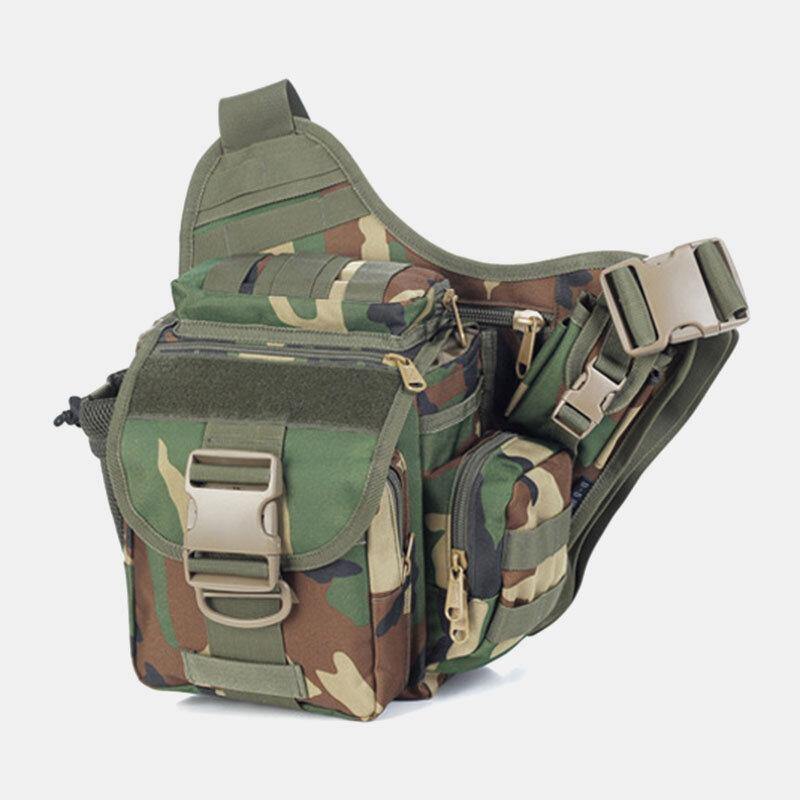Unisex Oxford Cloth Tactical Camouflage Outdoor Game Riding Multi-carry Saddle Bag Crossbody Bag Waist Bag Backpack - Trendha