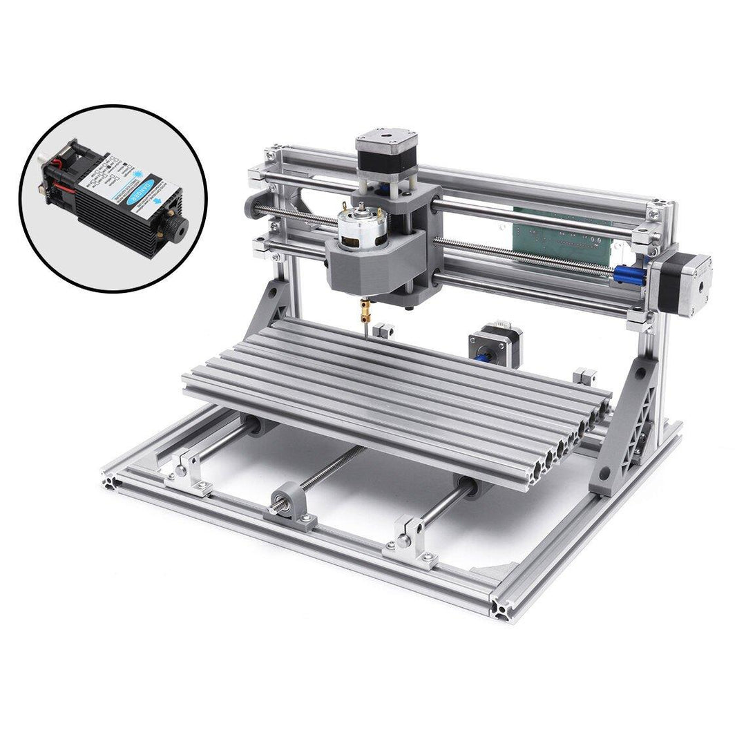 3 Axis Mini DIY CNC Router 2500mW Laser Module Milling Engraver Machine Wood Engraving Cutting - Trendha