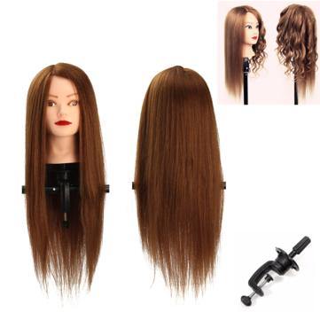 24 100 Human Hair Practice Mannequin Head Hairdressing T - Trendha