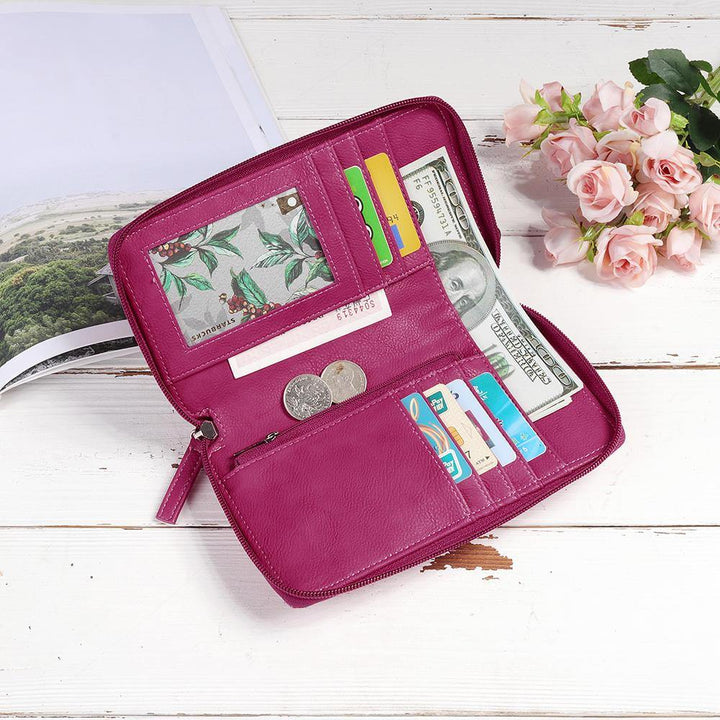 Brenice Women RFID Card Bag Solid Crossbody Bag Phone Bag Card Holder - Trendha