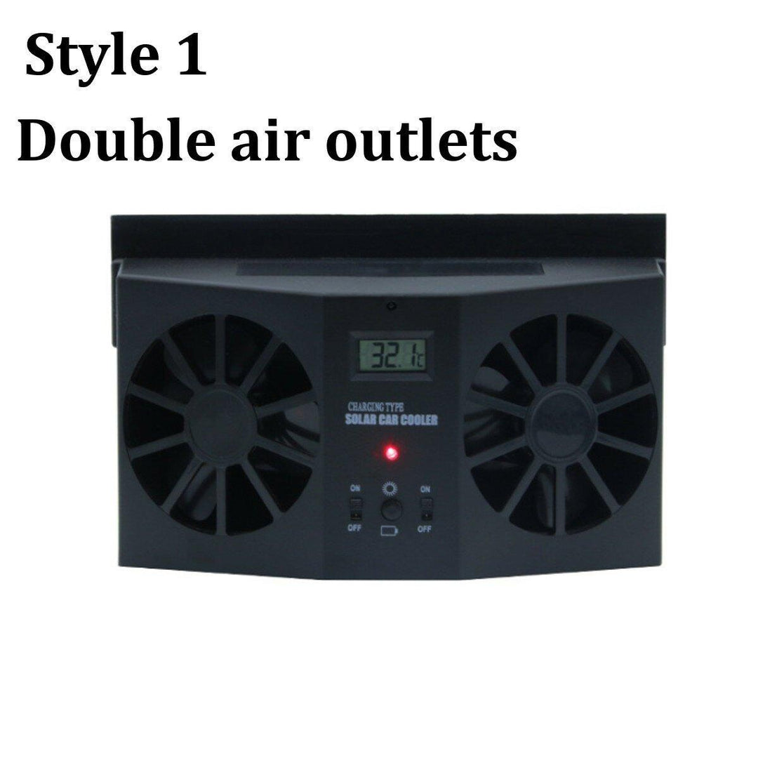 4500Rpm Solar Powered Car Auto Vehicle Window Air Vent Exhaust Cooling Box Fan Ventilation for Outdoor Travel - Trendha