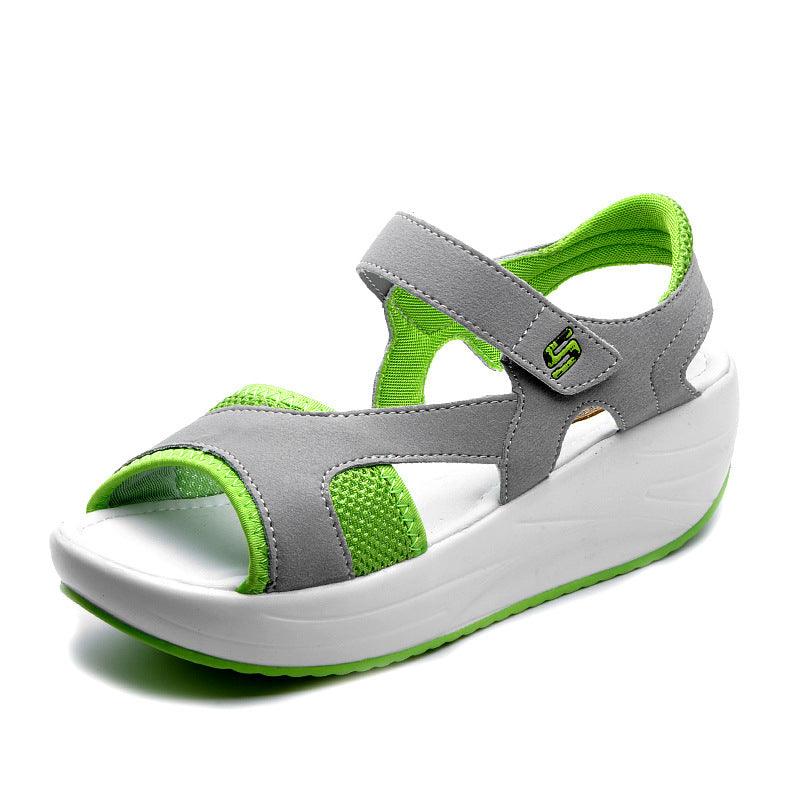 Fish mouth breathable sandals - Trendha