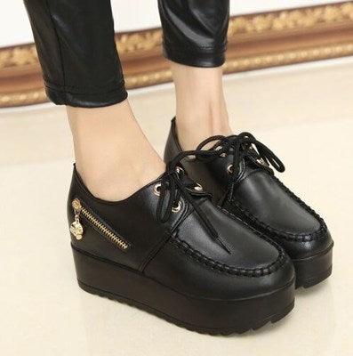 Little leather shoes female 2021 spring new wave Student Korean version of the British style brand shoes, casual shoes, women's shoes. - Trendha