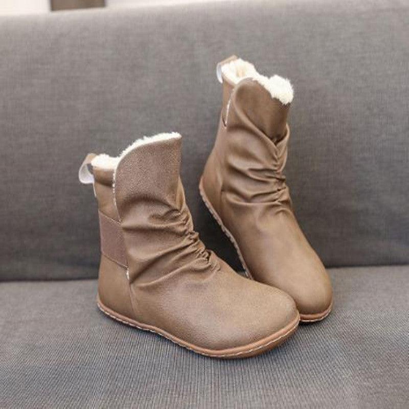 Women's New Winter Shoes Casual Flat Warm Snow Boots - Trendha