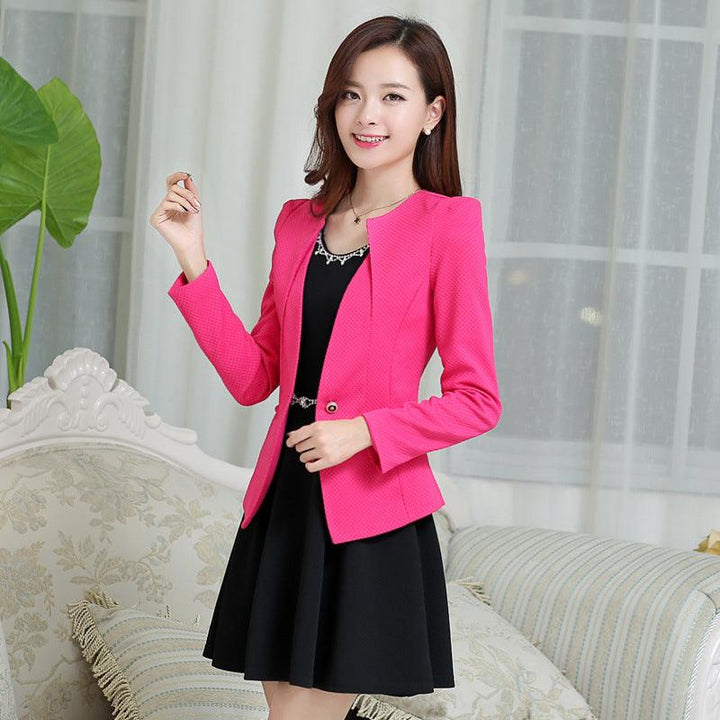 Spring And Autumn Elegant Slim Short Slim Suit Jacket - Trendha