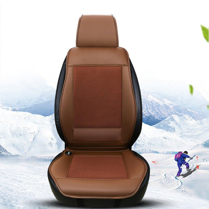12V Cooling Car Seat Cushion Cover w/ Air Ventilated Fan/Conditioned Cooler Pad - Trendha
