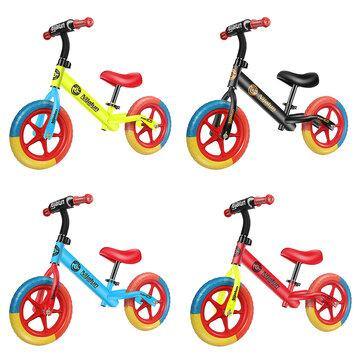 12 Kids No Pedal Balance Bike EVA Tyre Toddler Push Bike Walking Training Bicycle for 2-6 Years Old - Trendha