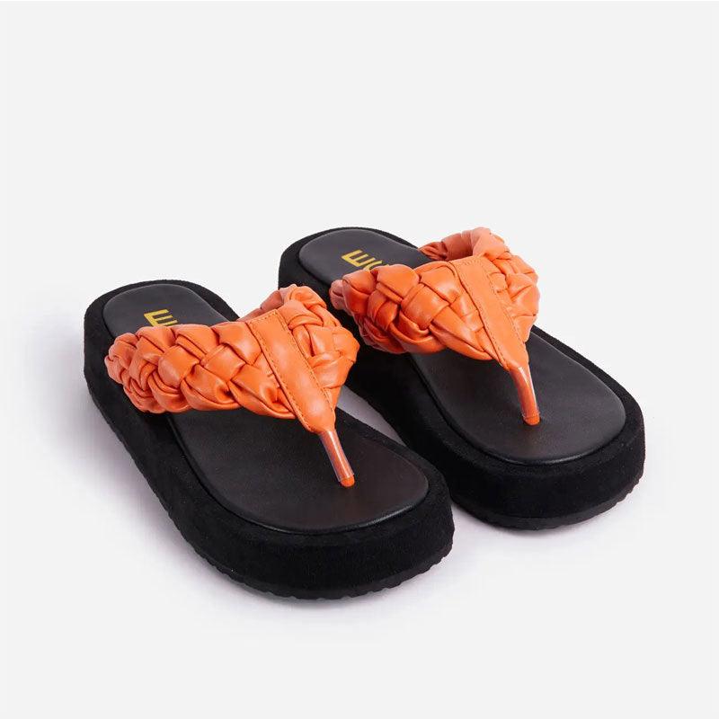 Fashion Ladies Round Toe Flip-flops - Trendha