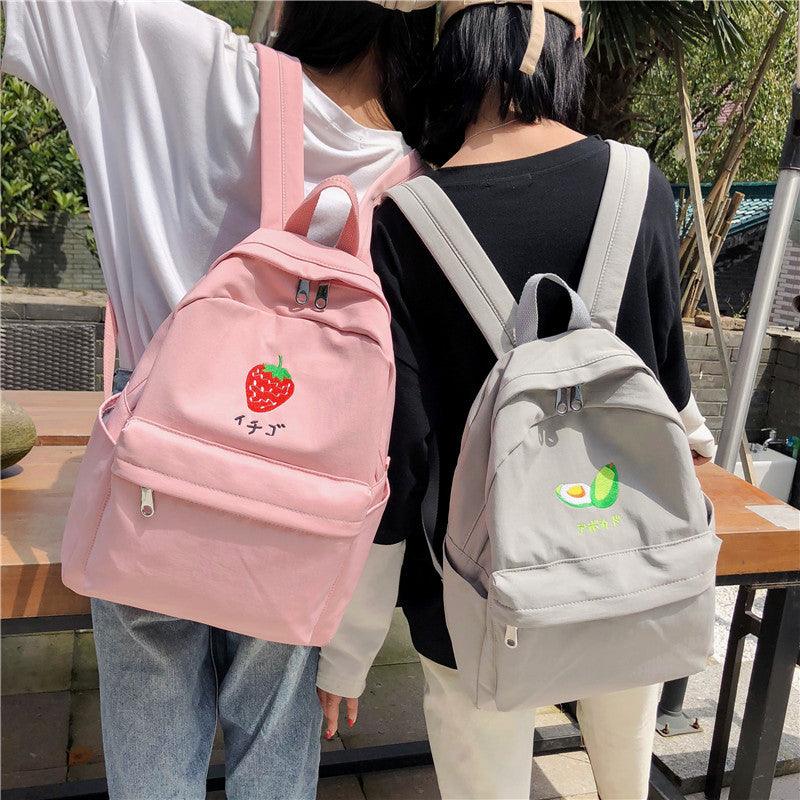 Campus nylon waterproof school bag - Trendha