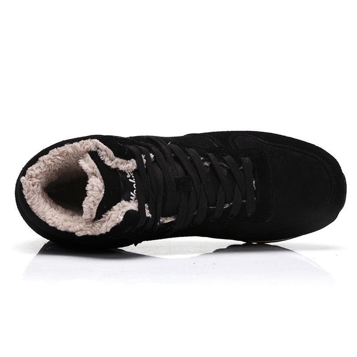 Men's warm cotton shoes snow boots female Korean version of high shoes - Trendha