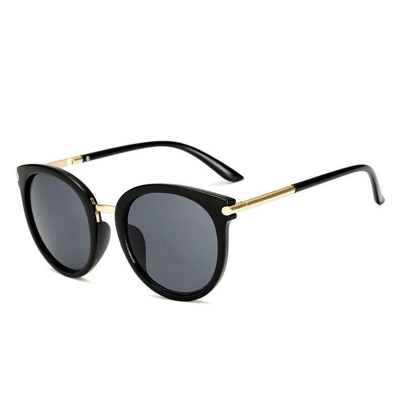Woman Metal Frame Anti-UV Outdoor Glasses High Definition Sunglasses - Trendha